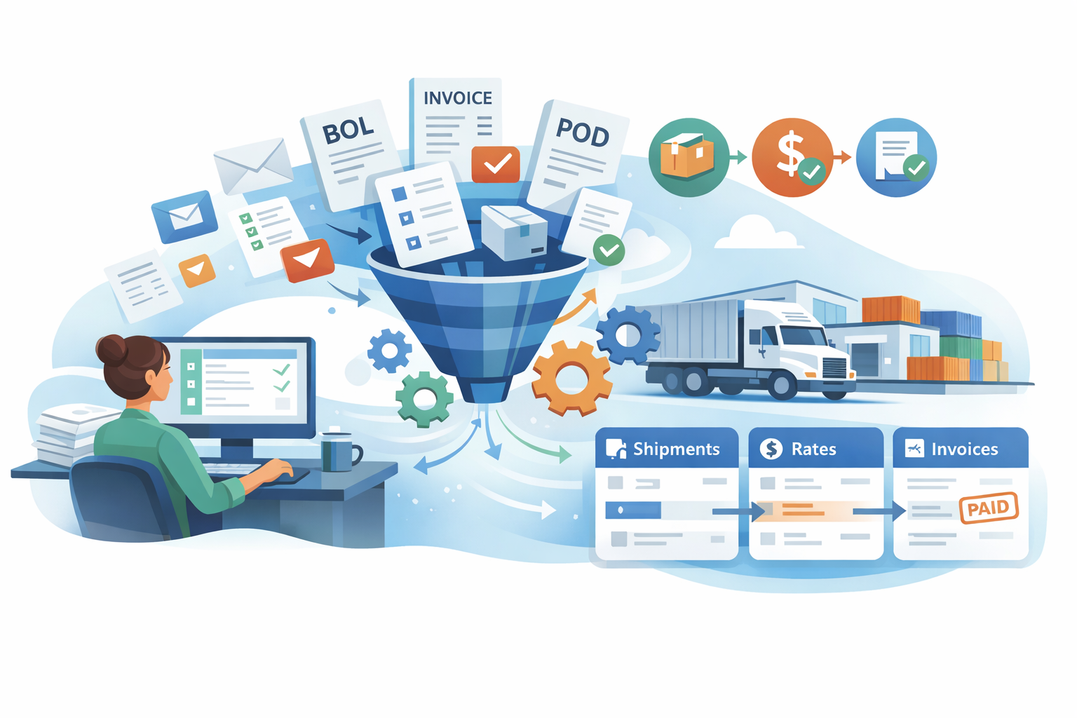 Freight document automation workflow